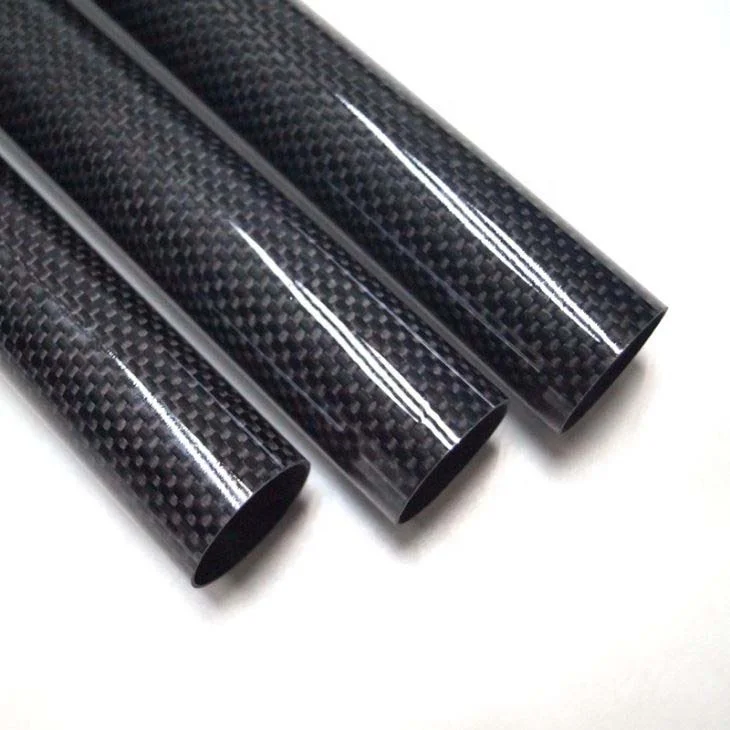 Customize 3K Cheap Price Heat-Insulation Black Color Oval Carbon Fiber Tubes