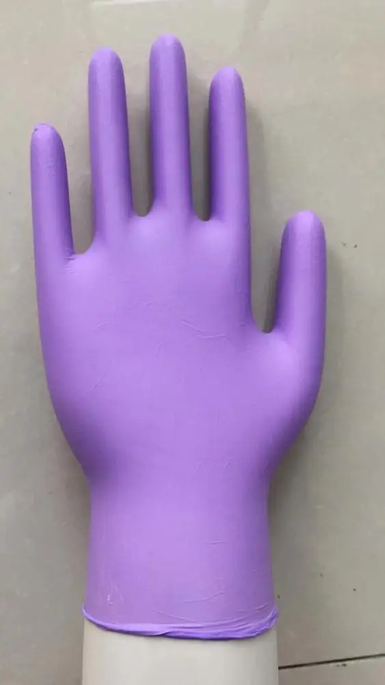 Purple Nitrile Disposable Food Home Work 4.0g 4 MIL Size XS S M L Powder Free Gloves