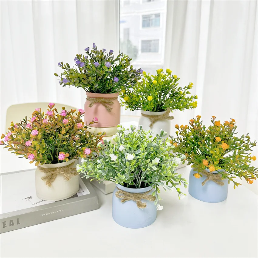 Artificial Bonsai Decoration Flowerpot Plant Desktop Decoration Starry Sky Artificial Flower Bonsai
