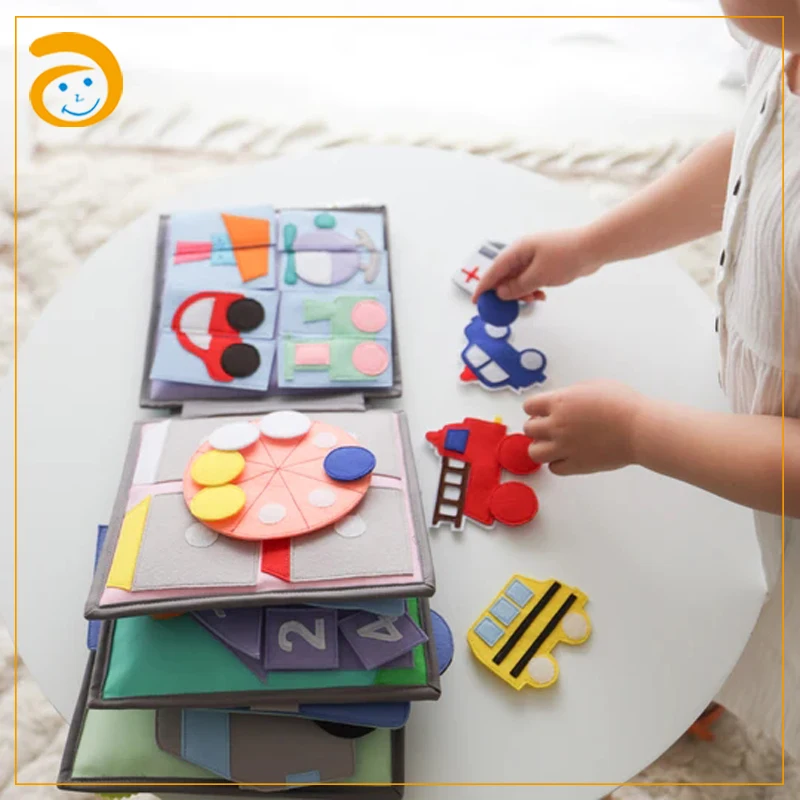 Montessori Soft Felt Educational Baby Travel Toys Quiet Book Activity Early Education Learning Felt Busy Book