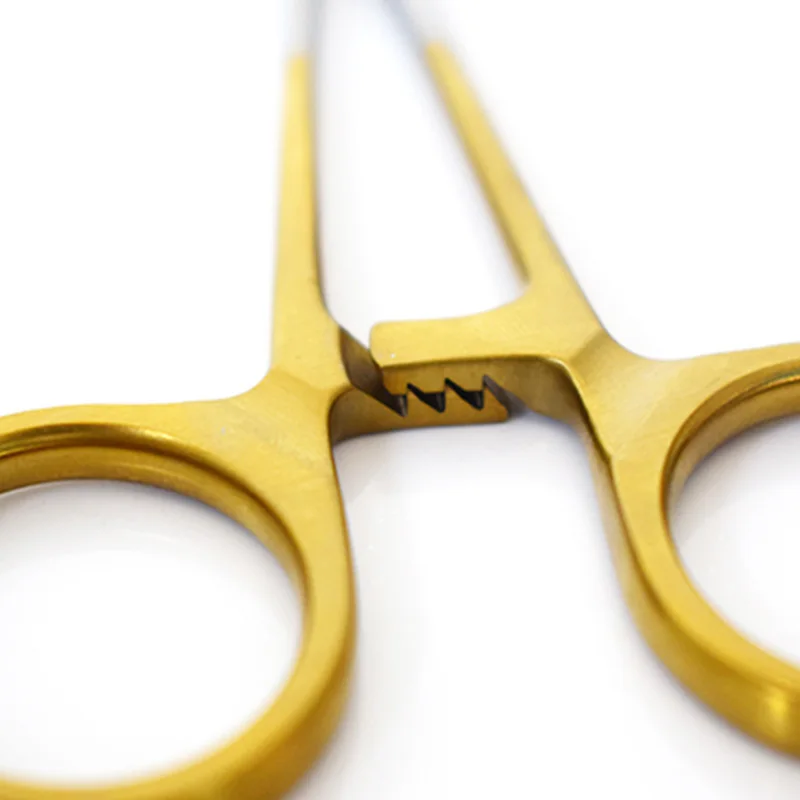 Hot Sale Best Quality Straight Iris Scissors Surgical Curved with Golden