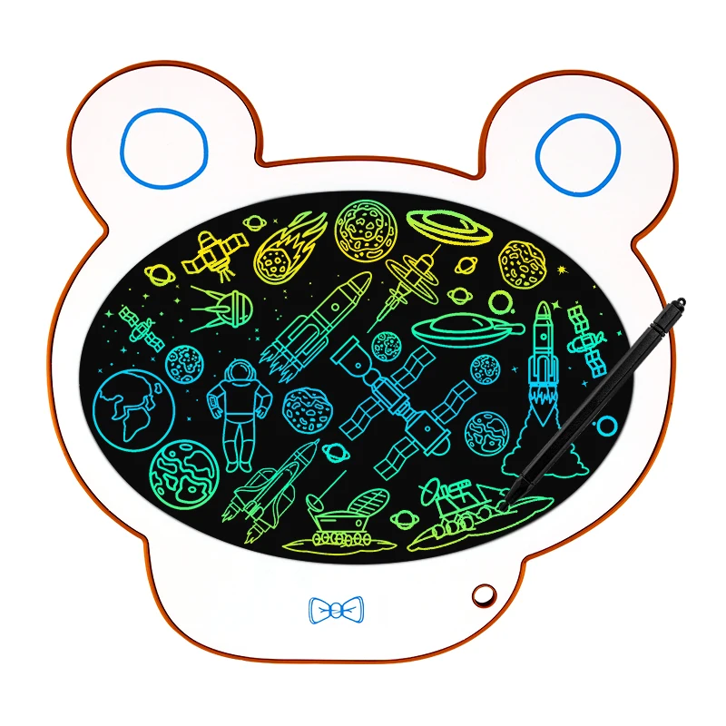 High Quality Lcd Writing Board 10.7 Inch Cartoon Bear Shape Children Paperless Notepad Kids Digital Electronic Drawing Boards