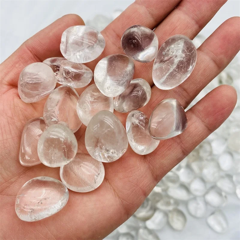 Wholesaler Natural Clear Quartz Gravel White Crystal Tumbled Stones