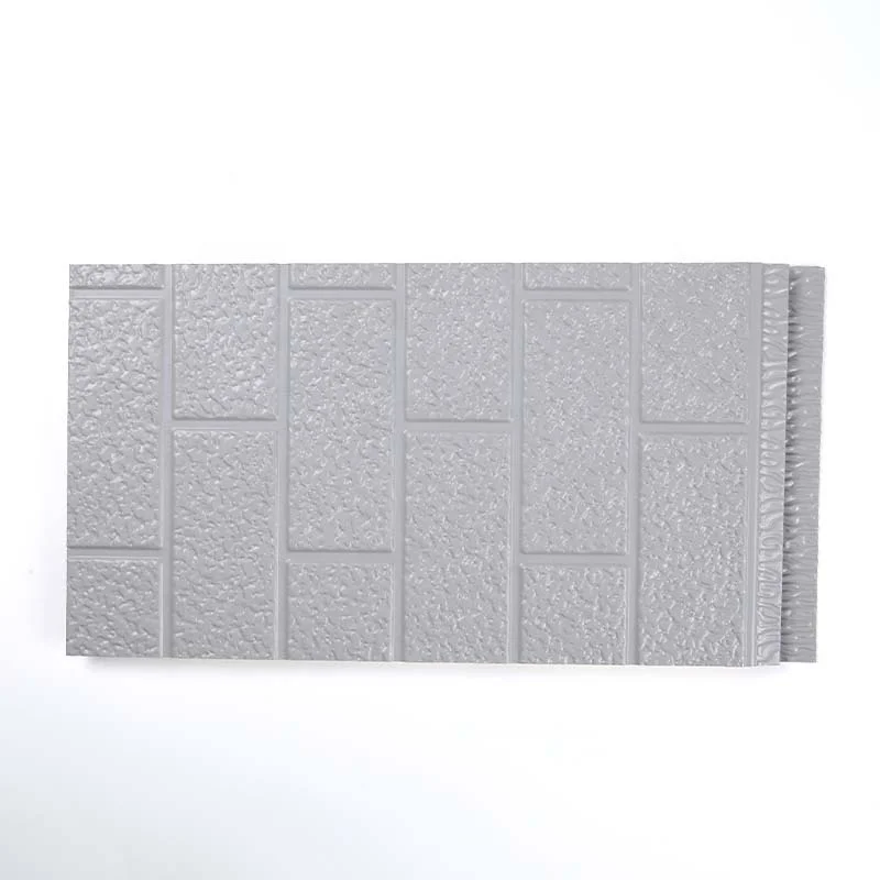 Modern Design Faux Embossed Metal Wall Panels Rustproof Outdoor Shandong PU Sandwich Insulation for Villa Carved Siding