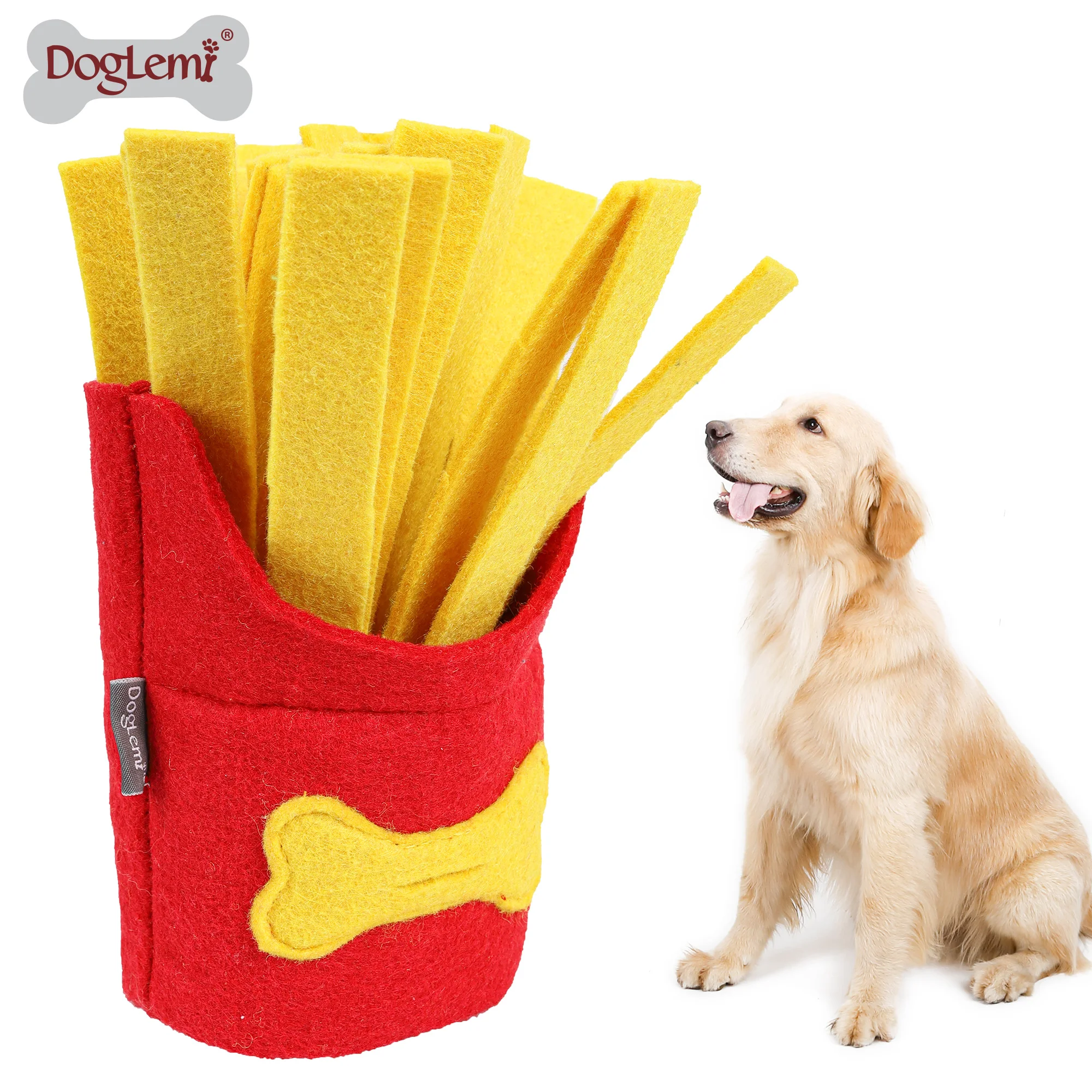French fries design dog toy box ,dog toys for aggressive chewers