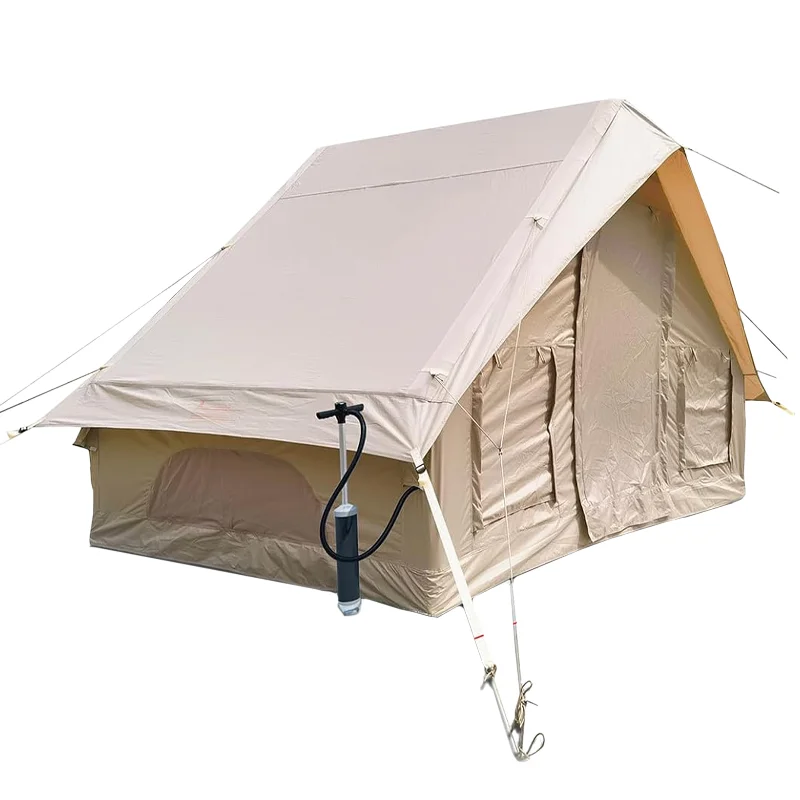 Outdoor camping portable  Oxford Fabric folding rainproof and sun protection inflatable house tent
