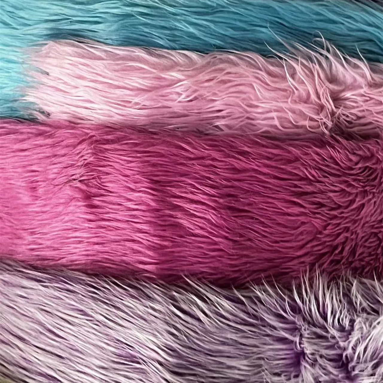 Clearance Different Hair Tall Faux Fur 100% Polyester Fabric Stock