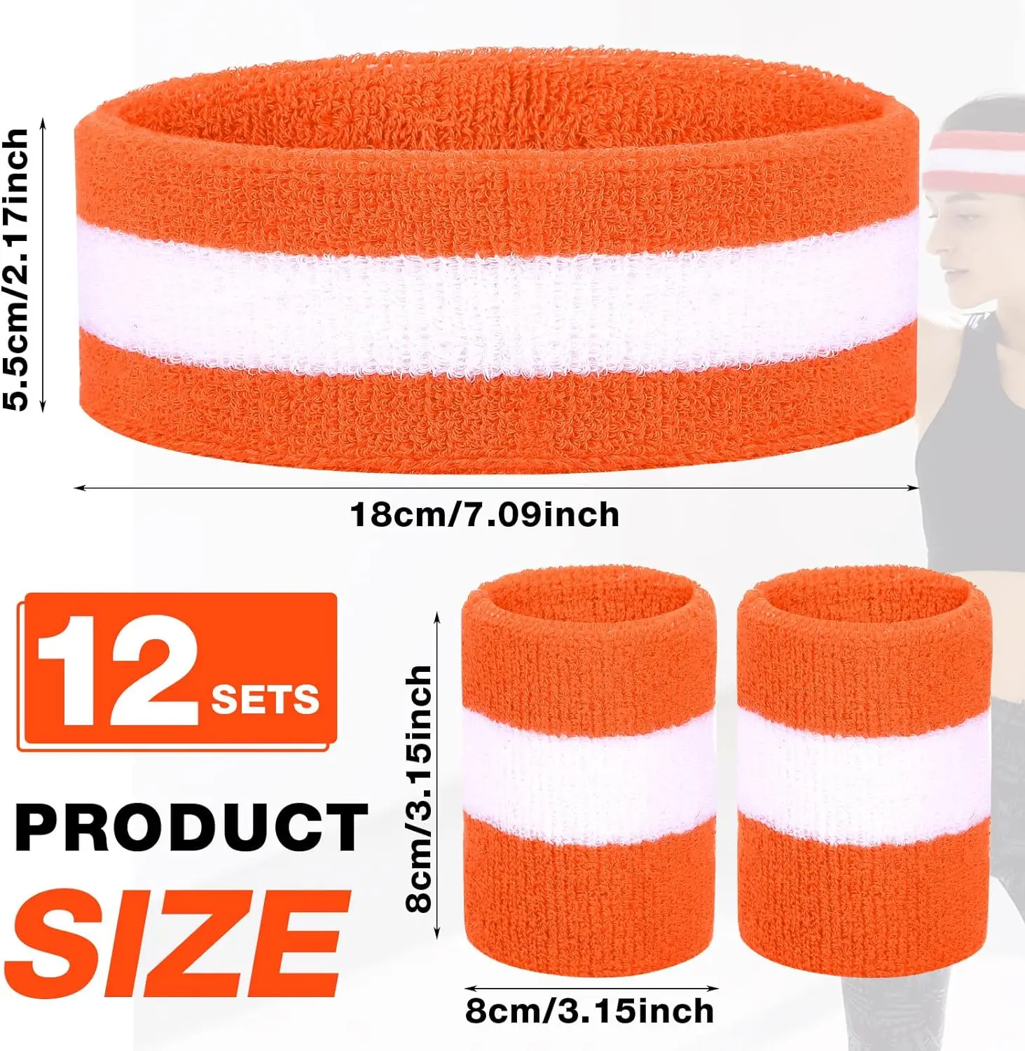 Colorful Wrist Sweatbands Athletic Cotton Cloth Wristbands for Gym Sports Also Customized As Per Demand