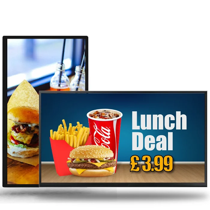 Advertising Totem 4K wall mount capacitive industrial touch monitor 43 inch 55 inch 65 inch