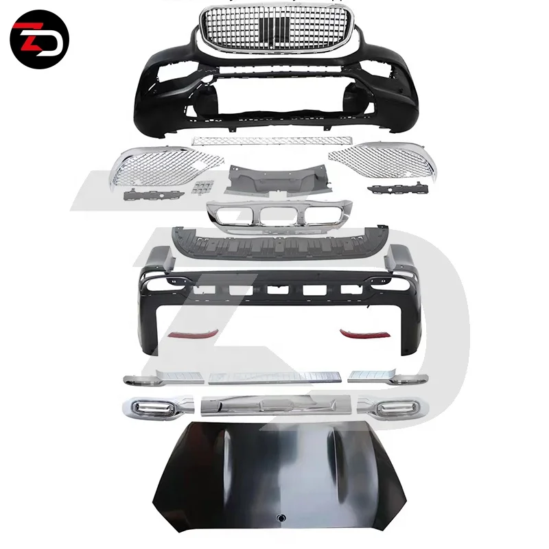 New Arrival PP Material For MB Body Kit For Mercedes V Class W447 V250 Vito With Bumper Bonnet