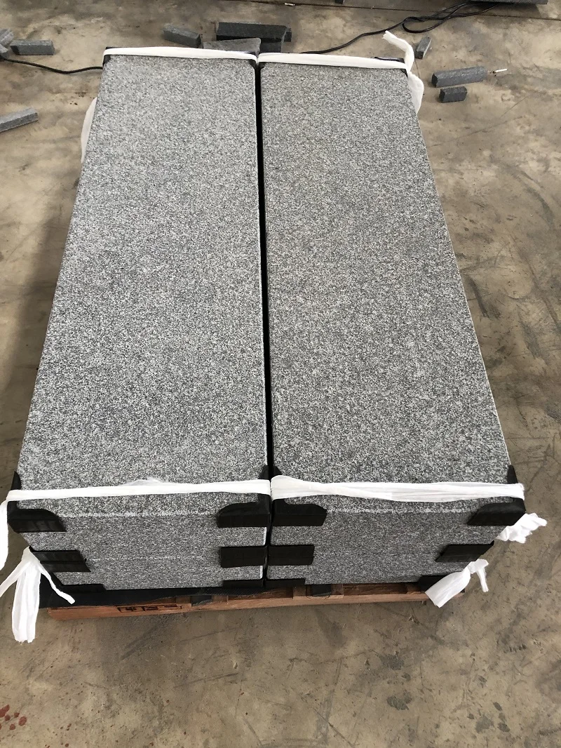 Modern Garden Outdoor Grey Granite Cambodia G654 Stone Standard Kerbstone Size Curbstone Types For Sale
