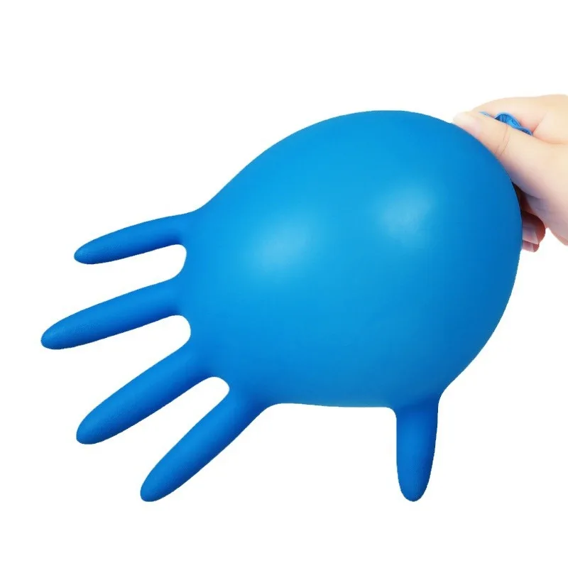 100pcs Standard Durable Disposable Nitrile Mittens Rubber Black Blue Beauty Labor Protection Industrial Protection Gloves