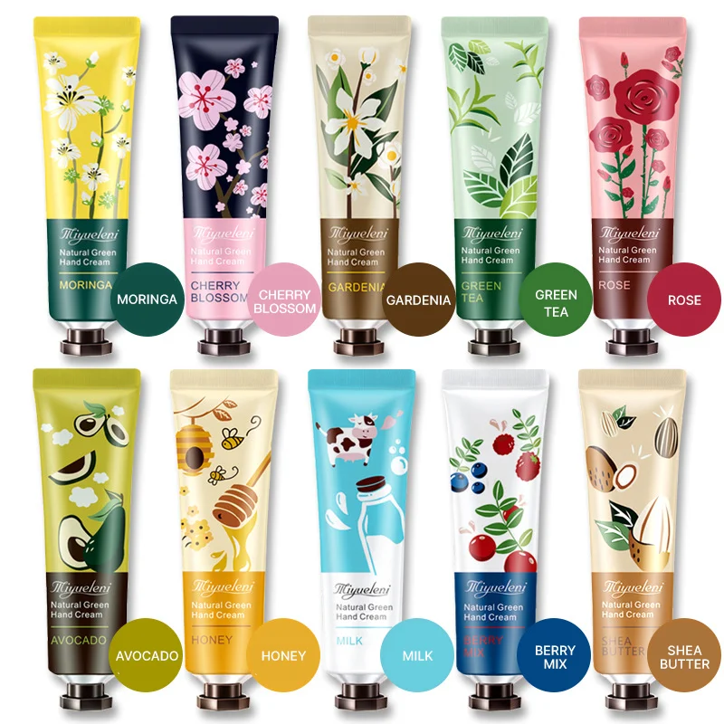 Private label Smoothing Hydrating Anti-wrinkle Natural Plant Extracts HandCream Hand Whitening Cream Moisturizing Hand Cream