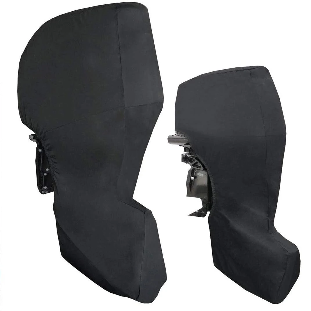 Черные чехлы для тяжелых лодок и моторов на продажу ткань 600d водонепроницаемая крышка моторной лодки чехол