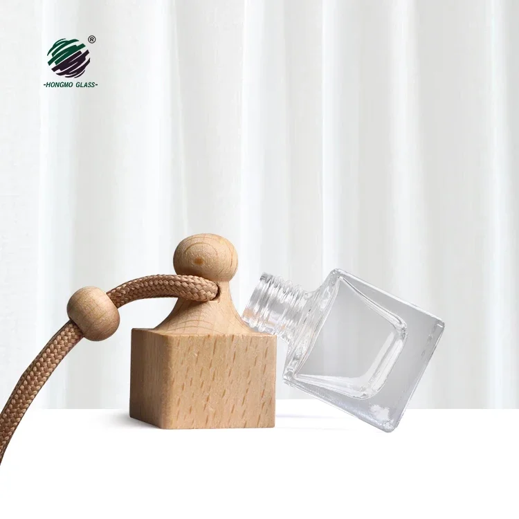 8ml 10ml Empty Glass Car Air Freshener Perfume Bottle Car Diffuser Bottle car air hanging diffuser perfume bottle with wooden