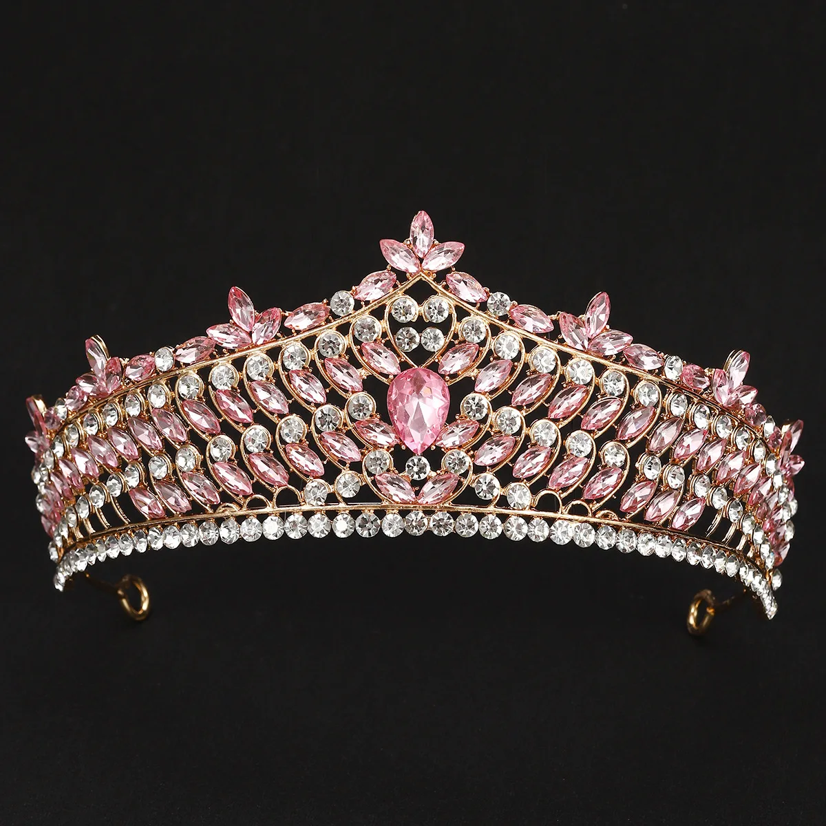 ROMANTIC Wholesale Girl Party Hair Accessories Bride Crystal Wedding CrownBride Crystal Wedding Crown Bridal Tiara