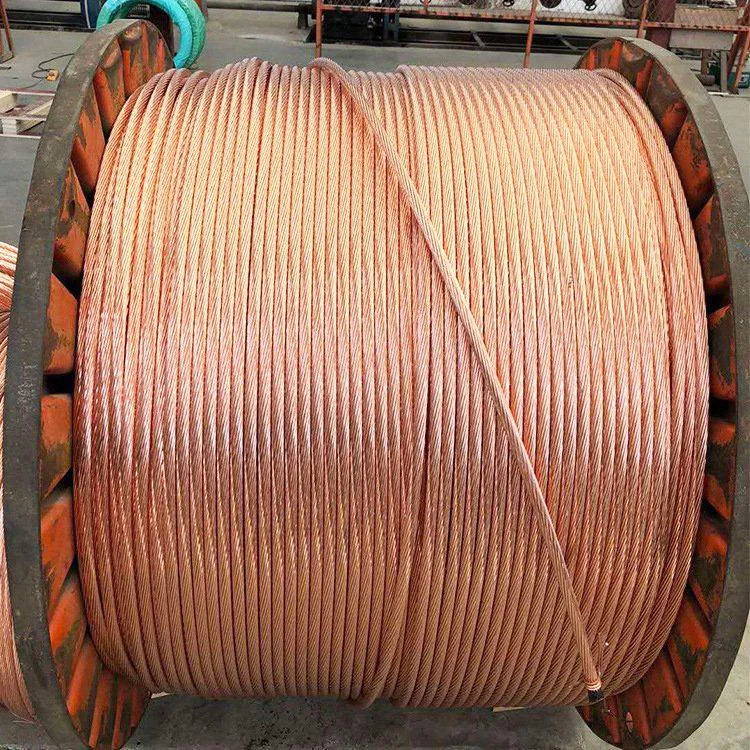 High Tension Electrical 99.97% Pure Copper Stranded Cable Wire for Grounding system