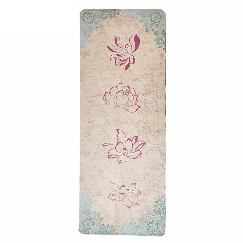 Personalized Suede Printed Eco Friendly Pilates Yoga Mat with Logo