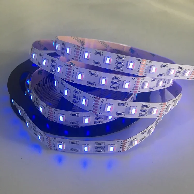  Светодиодная лента 5 в 1 120 led m 10 мм ширина 12 24 5050 rgbwww rgb