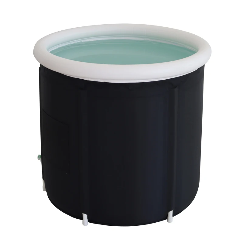 Custom Portable Inflatable Ice Bath Tub Folding Design for Recovery Cold Water Plunge Therapy Pool Cover Included