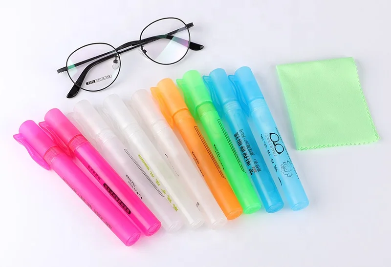 Colorful Pen Shape 10ML Cheap Wholesale Portable digital screen Spray Lens Cleaner Eyeglass Lens Cleaner Soluation