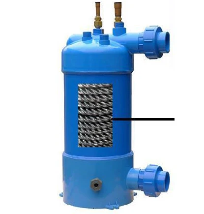 Titanium heat exchanger for heat pump,air conditioner