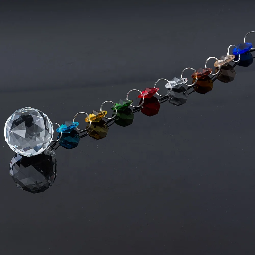 Crystal  Hanging Crystals for Windows Chakra Crystals Ornament Pendant Prisms Ball Garden Sun Light Catchers