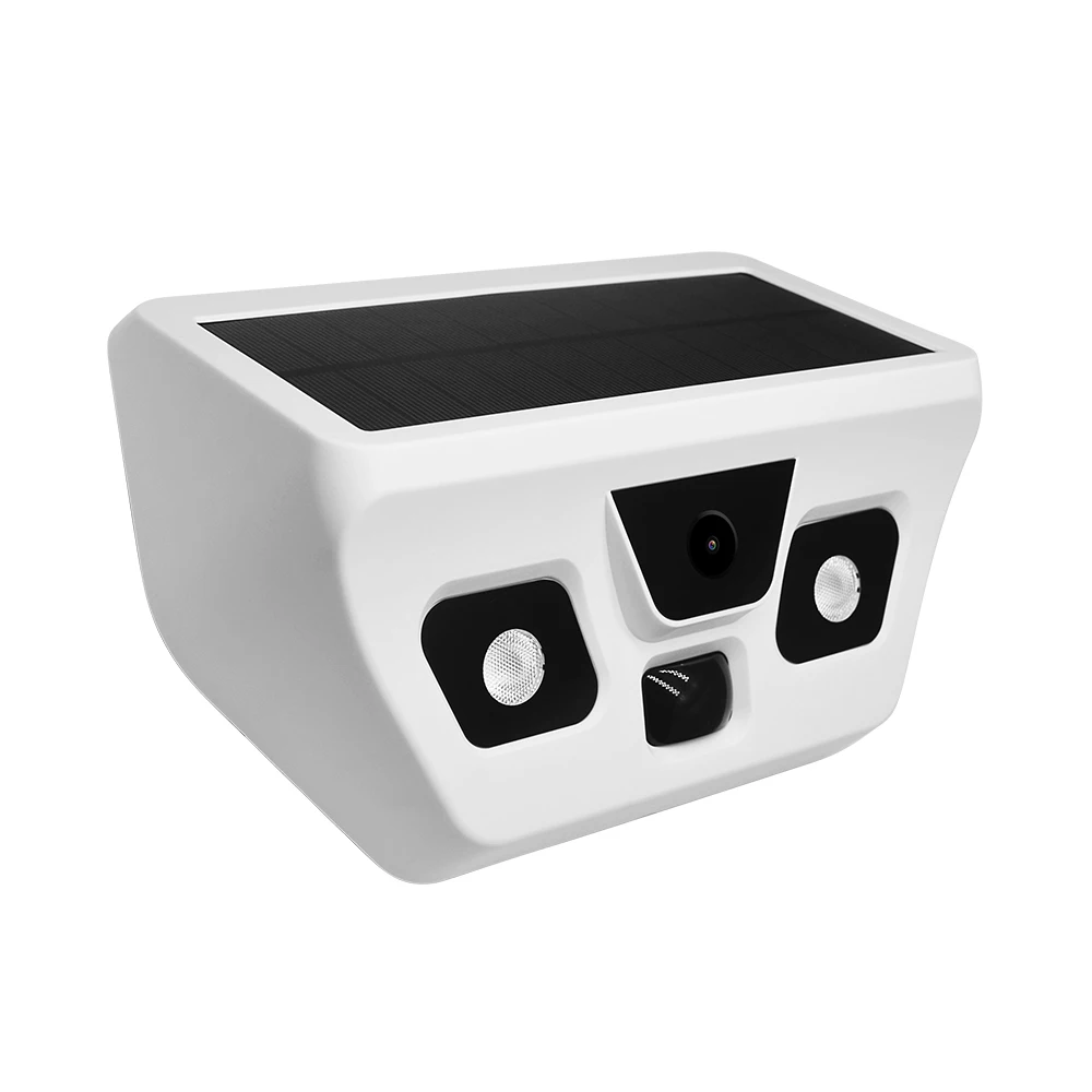 Human body sensing solar courtyard light camera Monitor solar panel garden wall lights