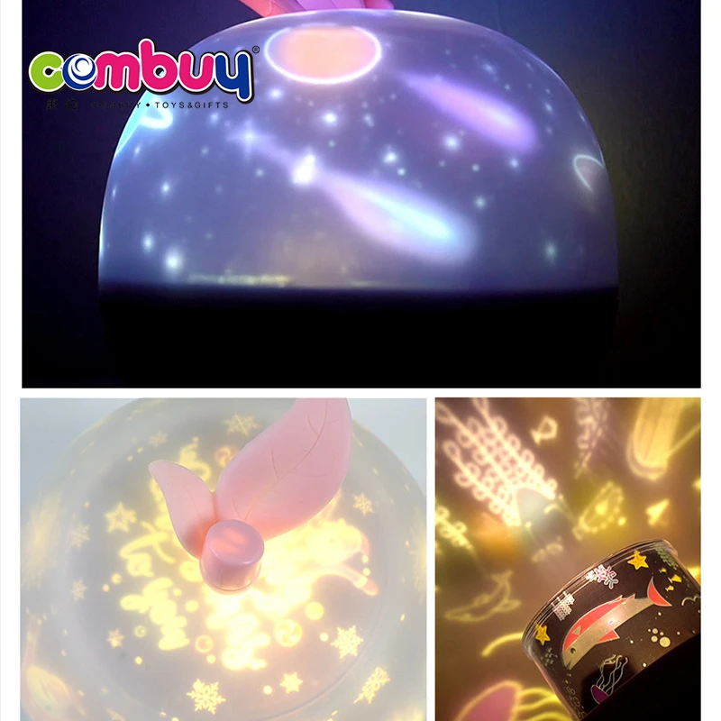 Projection star ceiling kids stuffed animal night light toy lamp