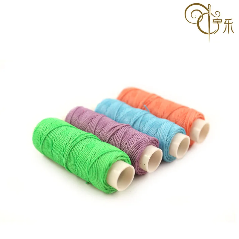 0 55 мм Вощеная кожаная нить ручной работы круглая вощеная из полиэстера высокопрочная швейная