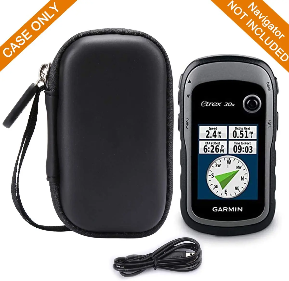 Hard Travel Storage Case for Garmin eTrex 10 / 20x / 30x Handheld GPS Navigator