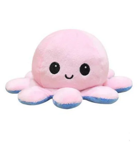 Creative cute custom octopus plush toys pink octopus plush toy Double sided turning  Plush Octopus doll
