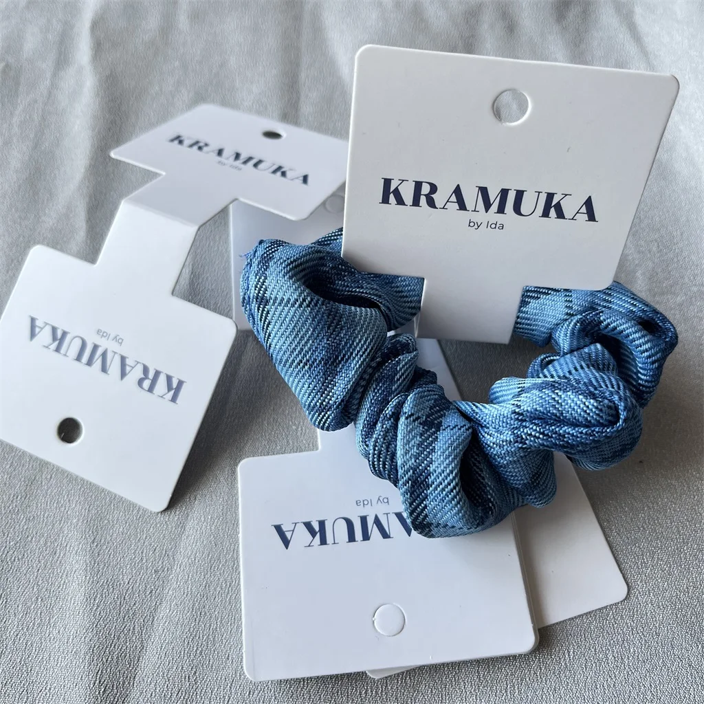 Custom OEM Luxury Coated Paper Hair Accessories Headband Scrunchies Display Card Printing With Customized Your Own Logo