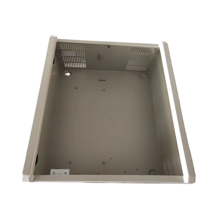 Custom aluminum electronic cabinet enclosure sheet metal fabrication