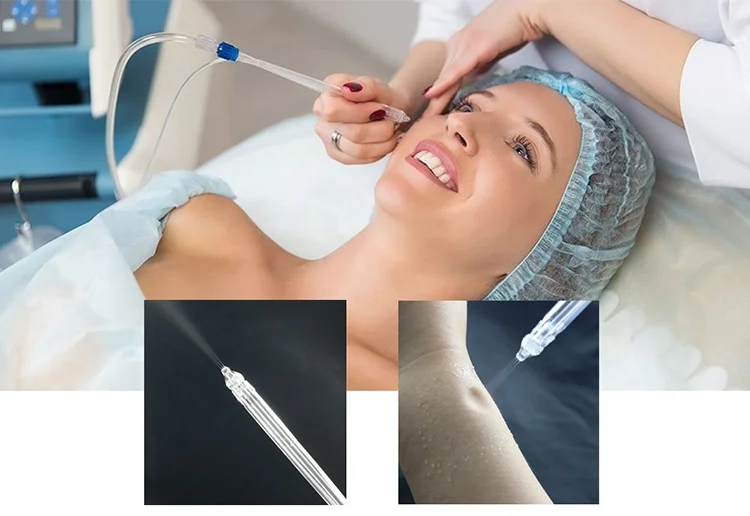 Professional Water peeling Clean meso needles mesotherapy oxygen jet peel facial machine