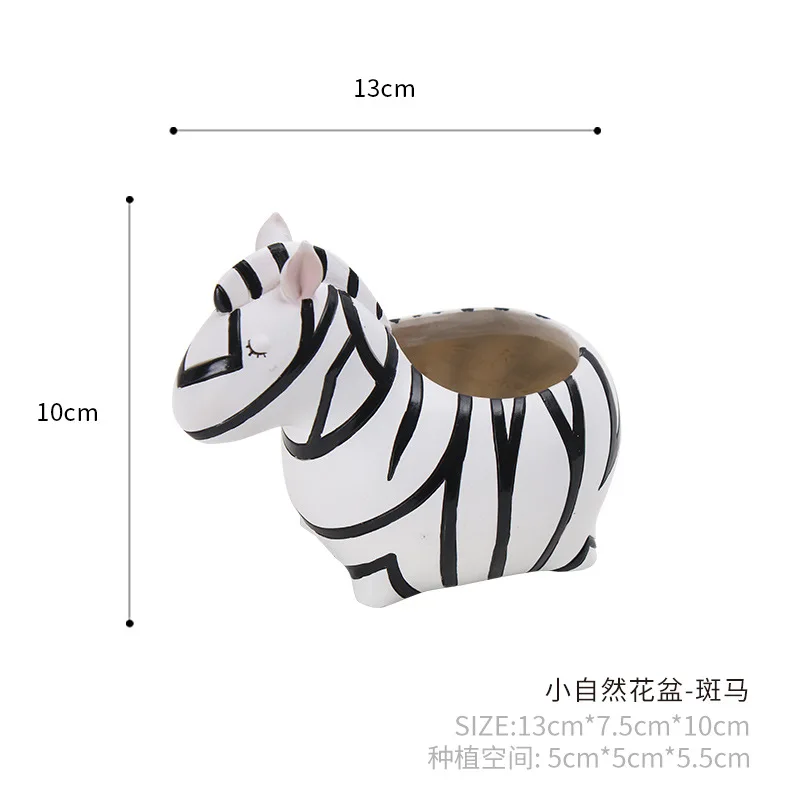 Zebra plant pots resin zebra flower pots & planters bulk flower pots
