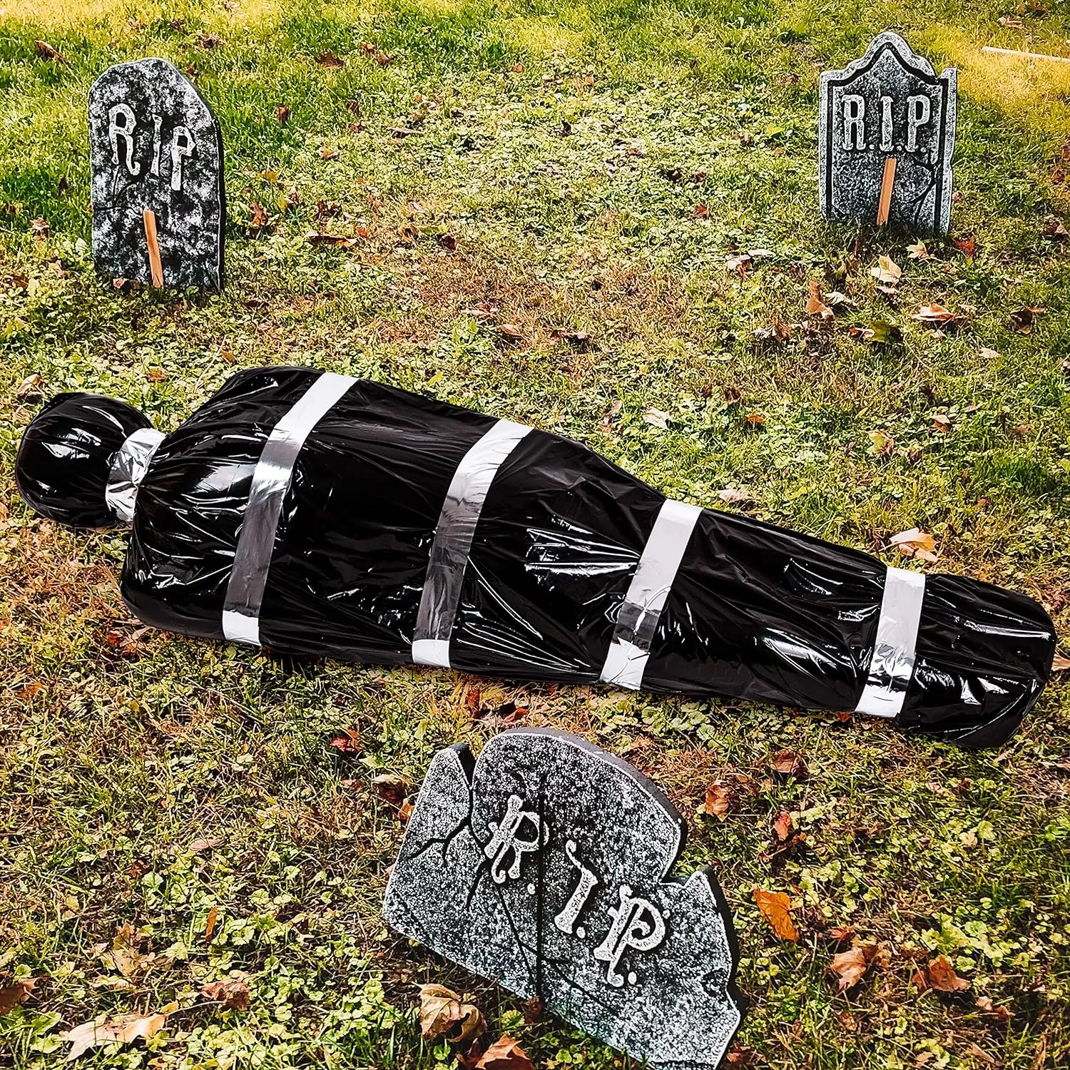Halloween Props Halloween Corpse Prop Plastic Crime Scene Artificial Halloween Dead Victim Prop Decorations