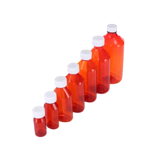 8oz Plastic 200ml Bottle Lid Vials Waterproof Empty Measuring Bottle Accept Customized Liquid Oval Bottle