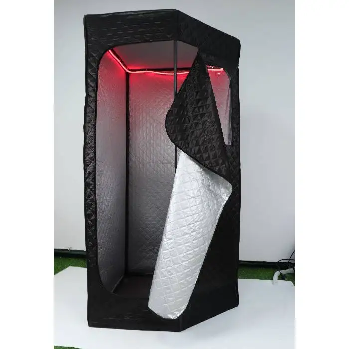 Portable Outdoor Sauna Steam Room Foldable Sauna Tent with Optional Red Light