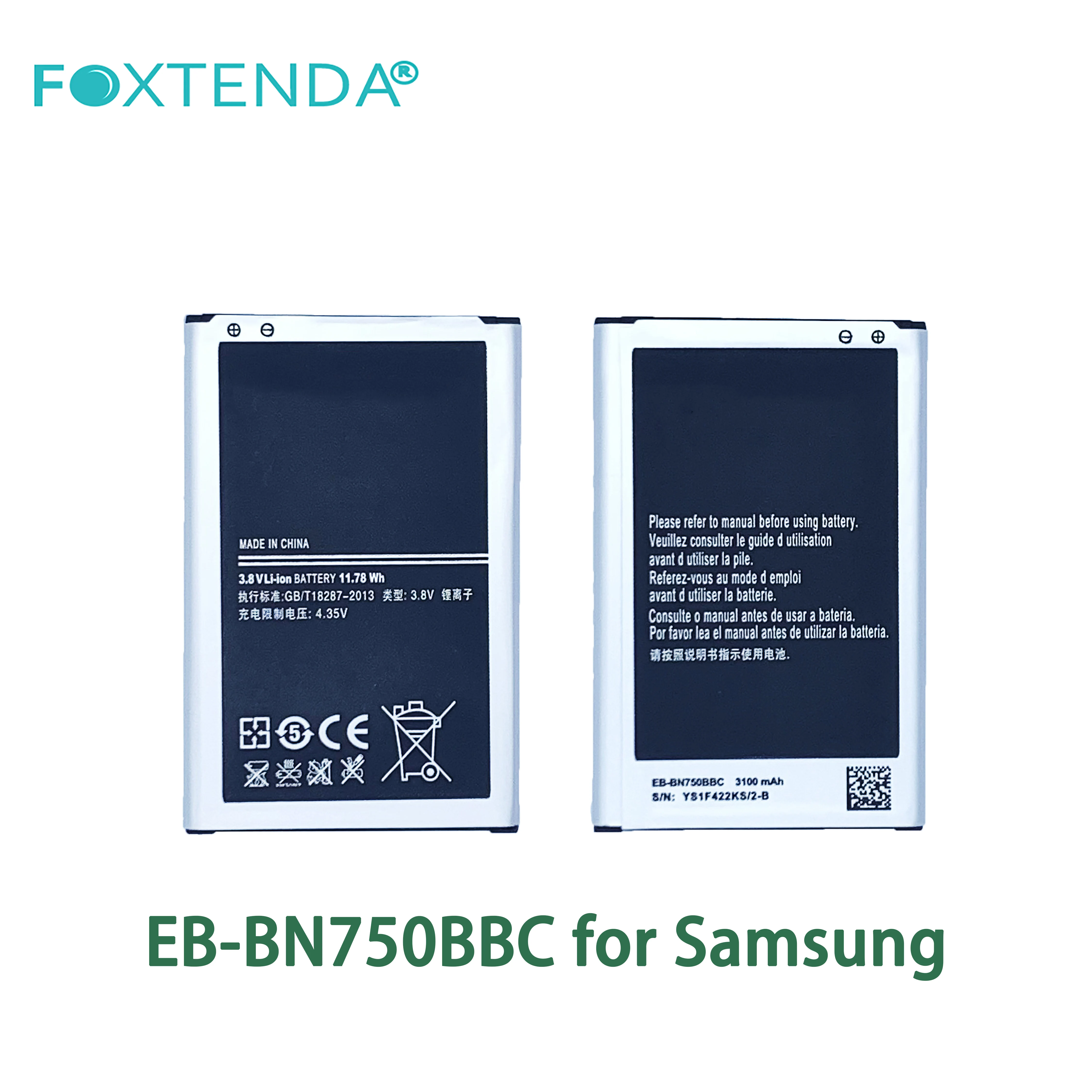 lithium polymer phone battery EB-BN750BBC for Samsung Galaxy Note 3 Neo rechargeable cellphone battery EB-BN750BBC