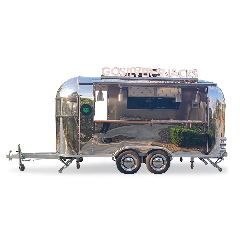 Mobile Fast food truck dining car food trailer vendors hot dog ice cream food trucks