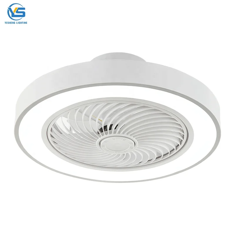 Безлопастной потолочный вентилятор с подсветкой для спальни с дистанционным управлением