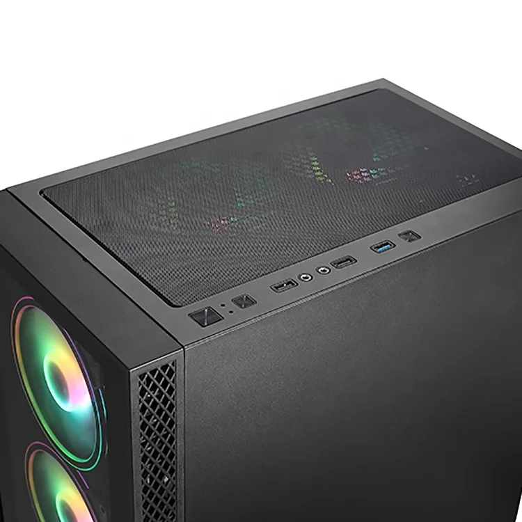 Игровой Компьютер V602G с корпусом Micro ATX дизайн под заказ вентиляторами ARGB игровой настольный