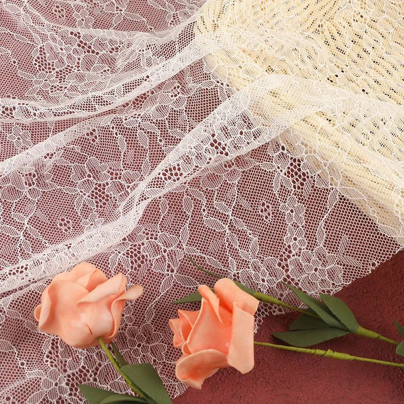 High Elastic Elegant 150cm Width 3d Flower Lace Fabric for Underwear
