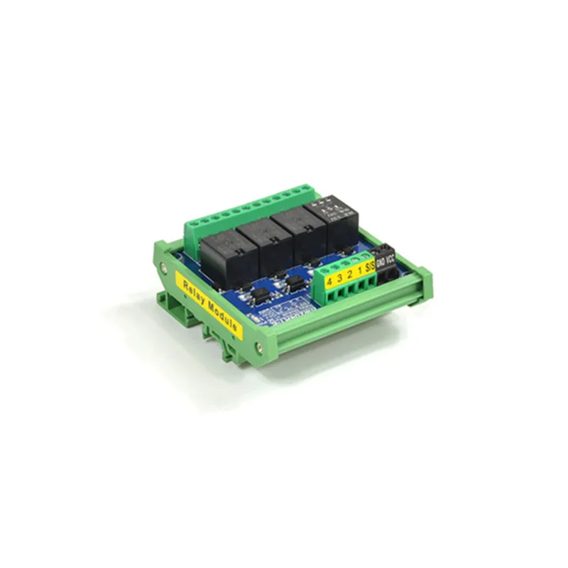 DC 5V Channels NPN PNP 1NO+1NC DIN Rail Mounting Optocoupler Isolation Relay Module Trigger 1.8V/3.3-5V/12V/24V
