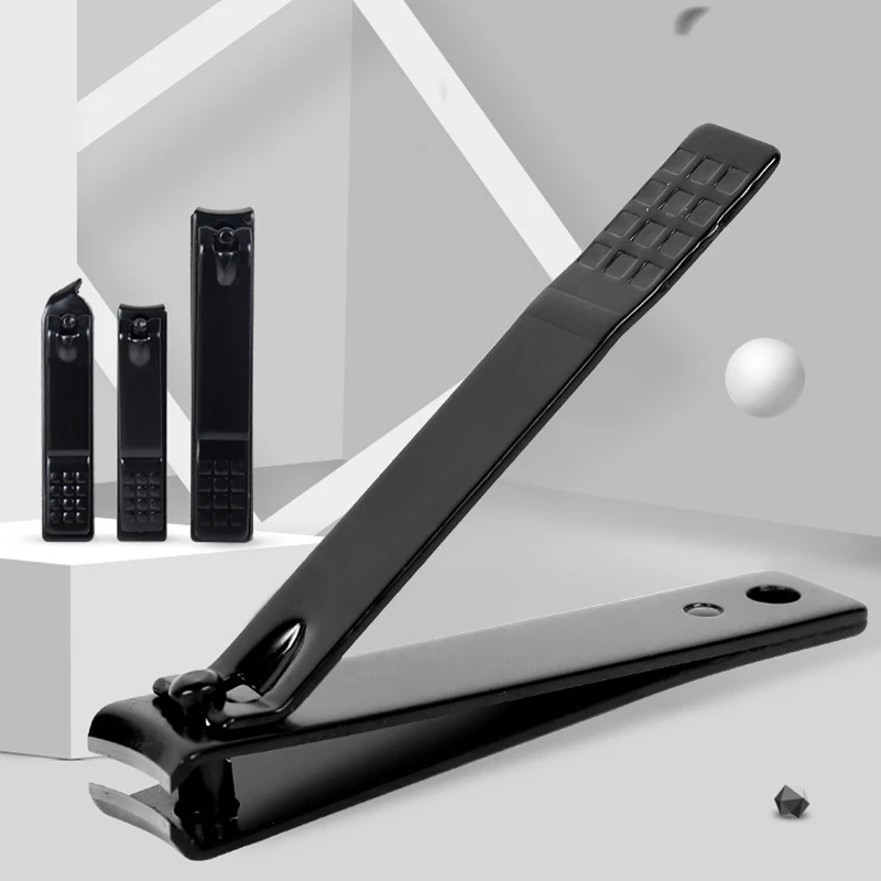Black Stainless Steel Nail Clippers Refuse To Rust Nail Cutter With Top Quality Custom Logo Or Private Label Tool Nail Cutter