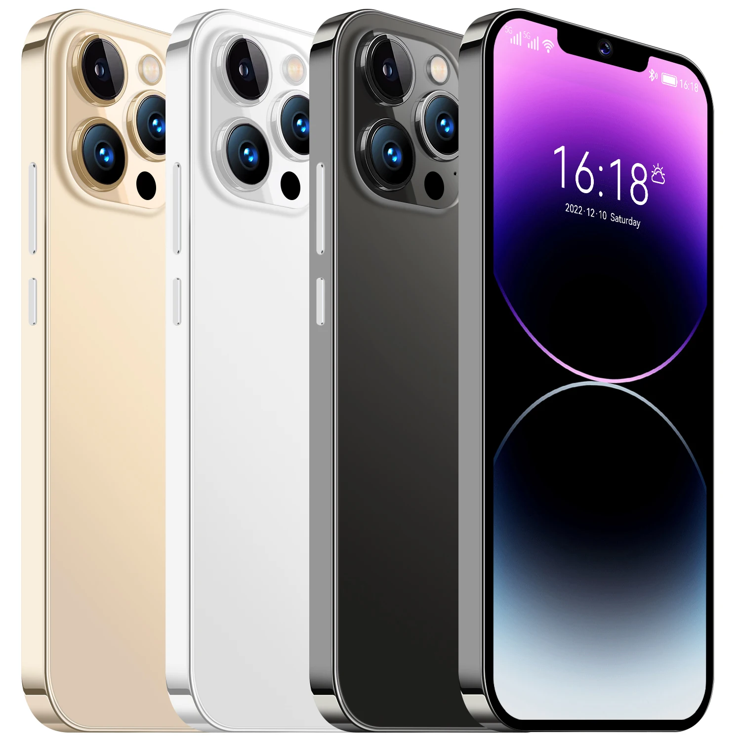 Cheap Mobile Phone New Design Smartphone i14 Pro HD Camera 6+128G Big Speaker Dual SIM Dual Standby Phone 14Pro