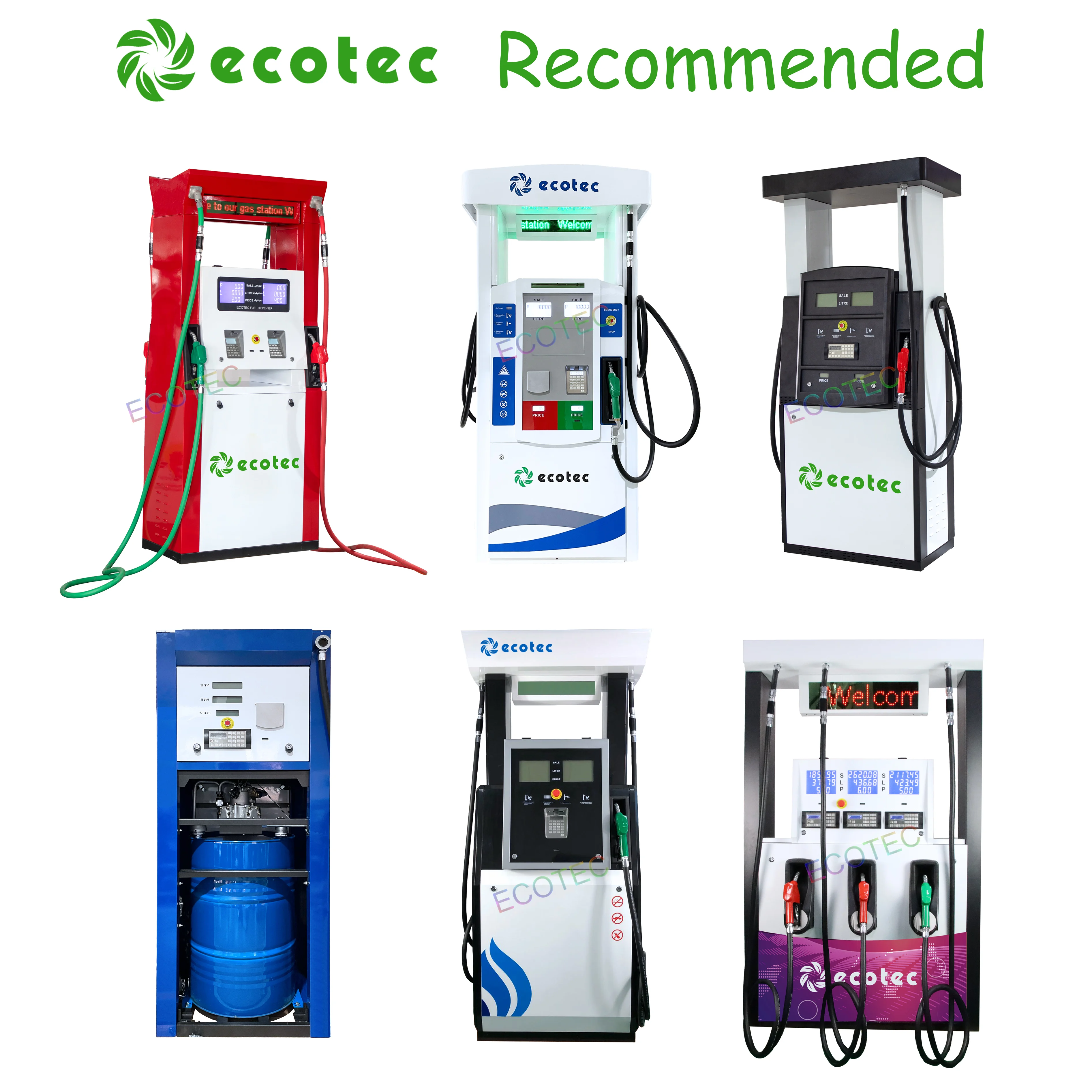 Ecotec Popular Petrol Station Equipment Fuel Dispenser Parts Fuel Dispenser