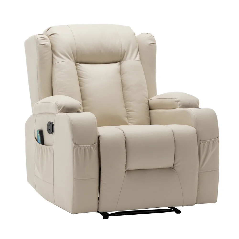 Hot Selling Massage Recliner Chair Wooden Massager Sofa Set American Massage Seat Synthetic Leather Modern Wood Son Lounger