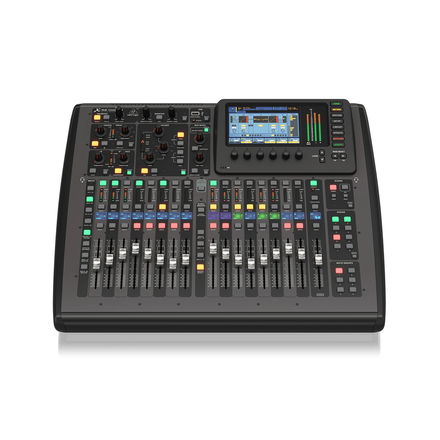 Цифровой компактный микшер Behringer X32 16 XLR входов студийное музыкальное оборудование профессиональная звуковая система с высококачественными динамиками